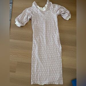 Something Navy Terry Midi Dress